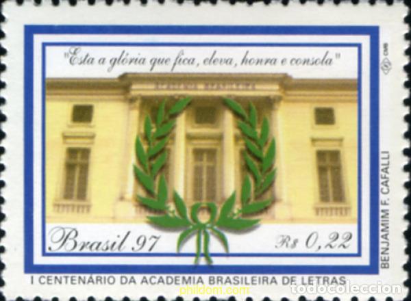 Stamps: 113988 MNH BRASIL 1997 CENTENARIO DE LA ACADEMIA DE LITERATURA