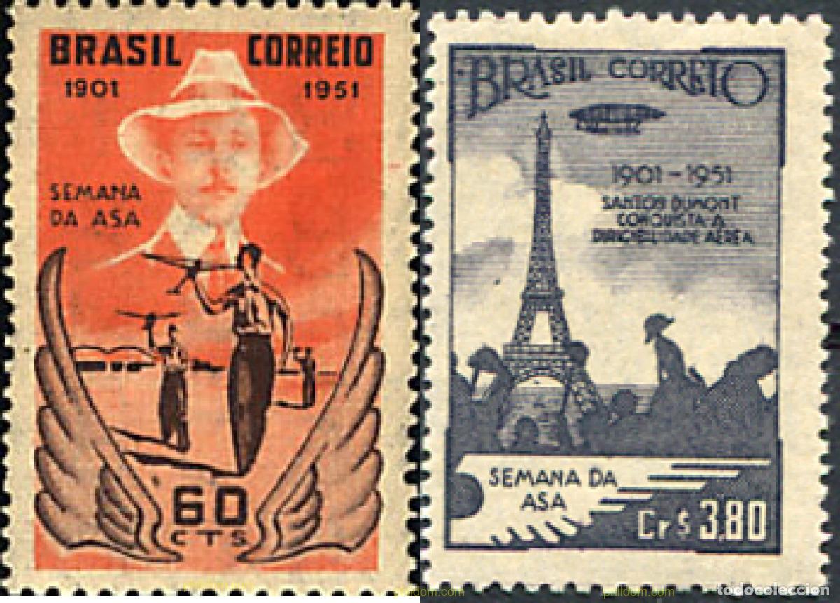 Stamps: 26453 MNH BRASIL 1951 SEMANA DE LA AVIACION