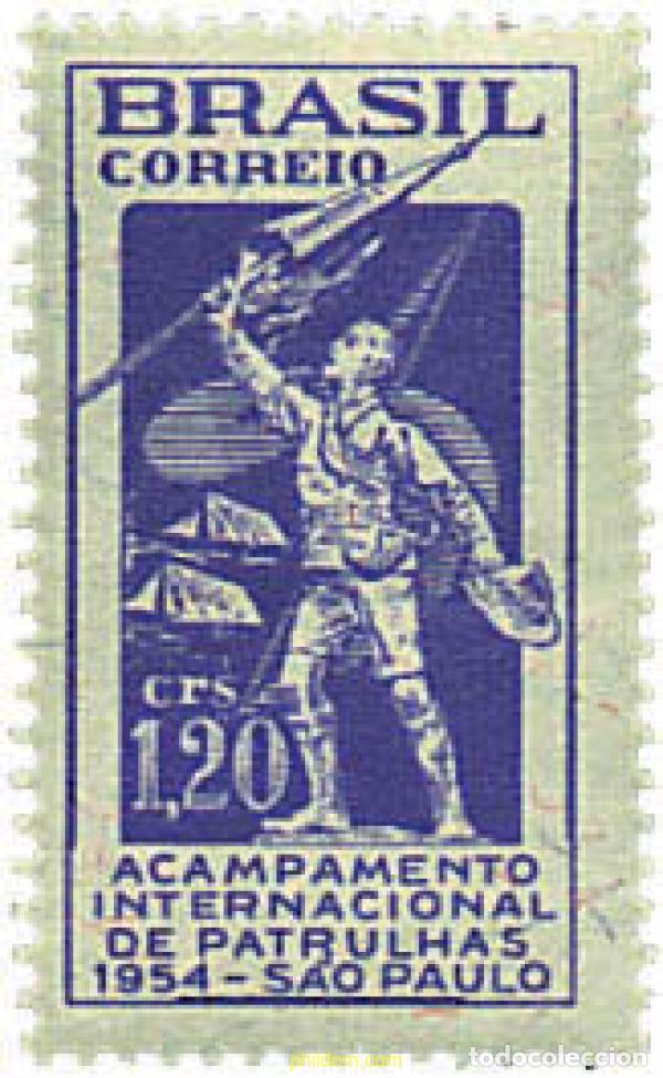 Stamps: 38036 MNH BRASIL 1954 JAMBOREE INTERNACIONAL EN SAO PAULO