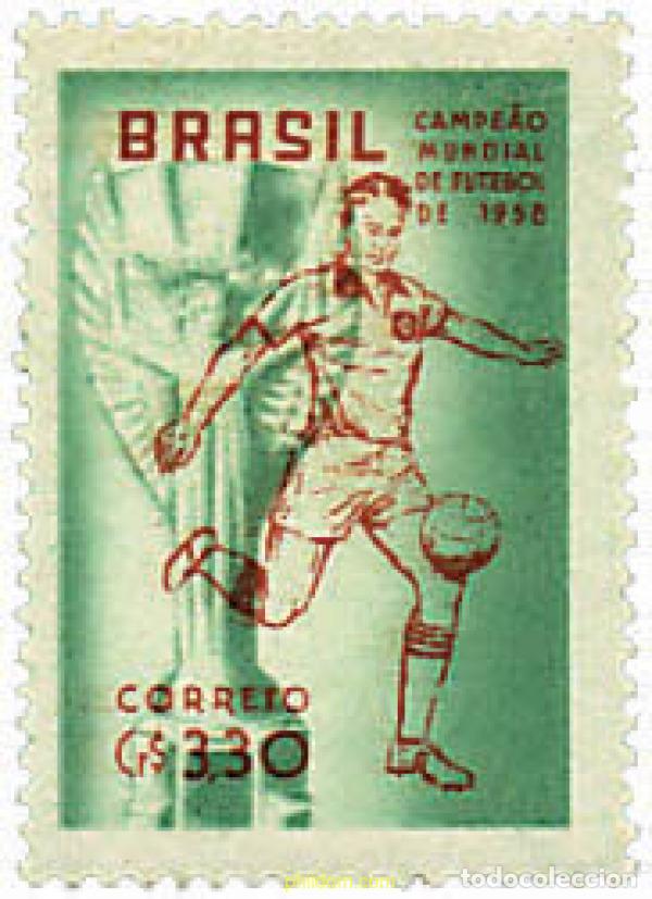 Briefmarken: 199919 HINGED BRASIL 1959 COPA DEL MUNDO DE FUTBOL. SUECIA-58