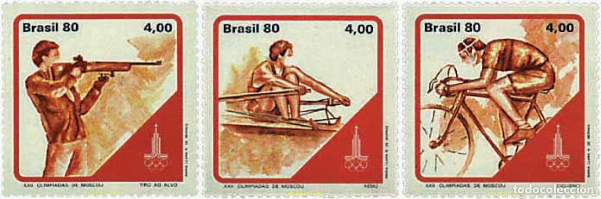 Sellos: 26480 MNH BRASIL 1980 22 JUEGOS OLIMPICOS VERANO MOSCU 1980