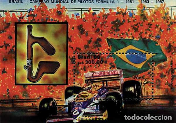 Sellos: 49176 MNH BRASIL 1988 CAMPEONATO DEL MUNDO DE FORMULA 1