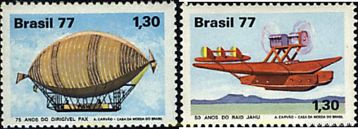 Sellos: 26852 MNH BRASIL 1977 TRAVESIAS DEL ATLANTICO SUR