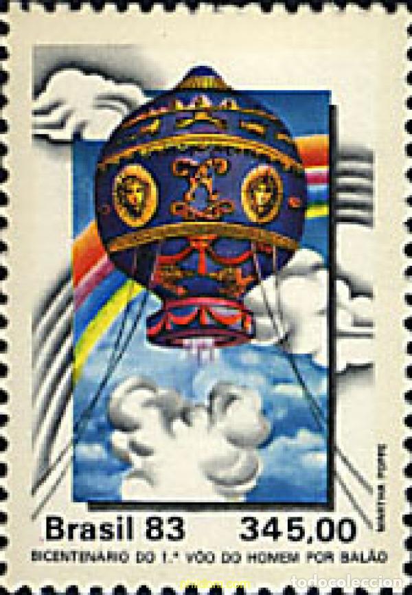Sellos: 26858 MNH BRASIL 1983 200 ANIVERSARIO DE LA PRIMERA ASCENSION EN GLOBO