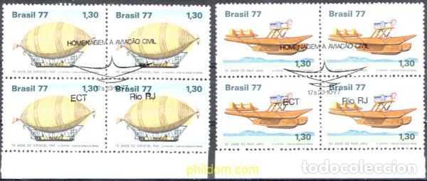 Sellos: 640863 USED BRASIL 1977 TRAVESIAS DEL ATLANTICO SUR