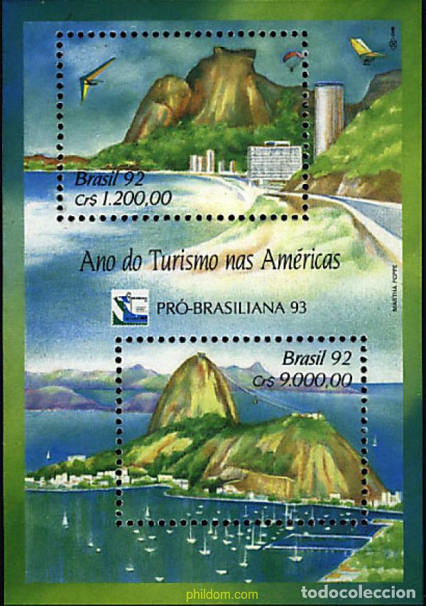 Sellos: 39558 MNH BRASIL 1992 BRASILIANA 93. A&Ntilde;O DEL TURISMO DE LAS AMERICAS