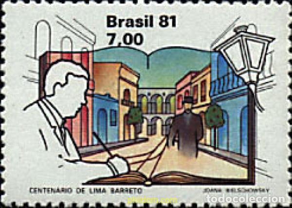 Sellos: 57790 MNH BRASIL 1981 CENTENARIO DEL NACIMIENTO DE LIMA BARRETO