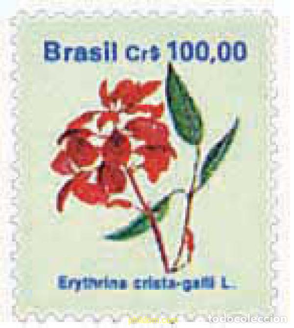 Sellos: 81671 MNH BRASIL 1990 FLORA BRASILE&Ntilde;A