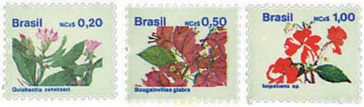 Sellos: 81667 MNH BRASIL 1989 FLORA BRASILE&Ntilde;A