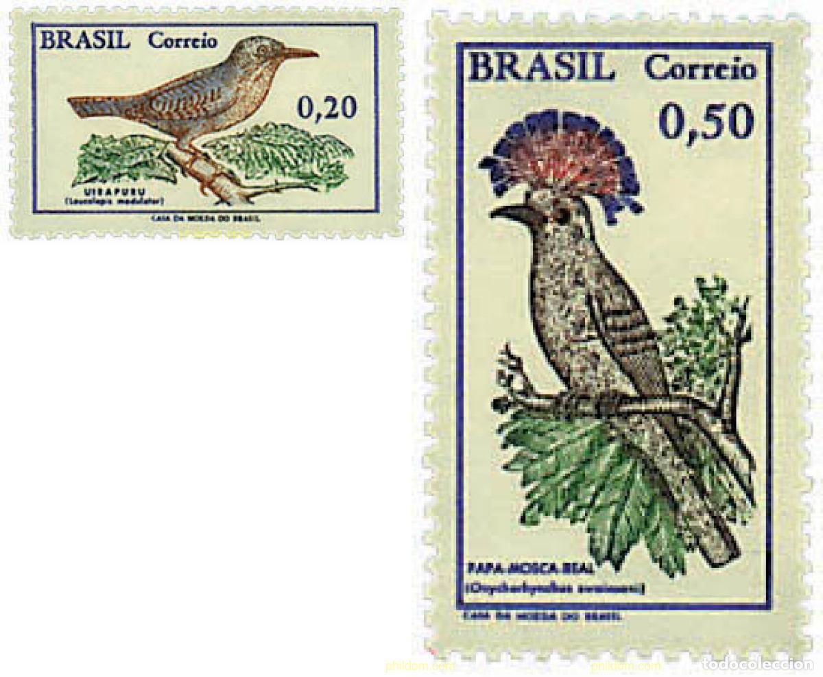 Sellos: 36493 MNH BRASIL 1968 AVES