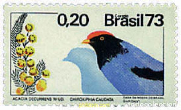 Sellos: 293724 MNH BRASIL 1973 AVES