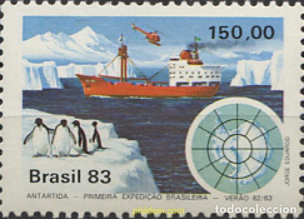 Sellos: 36501 MNH BRASIL 1983 PRIMERA EXPEDICION A LA ANTARTIDA BRASILE&Ntilde;A