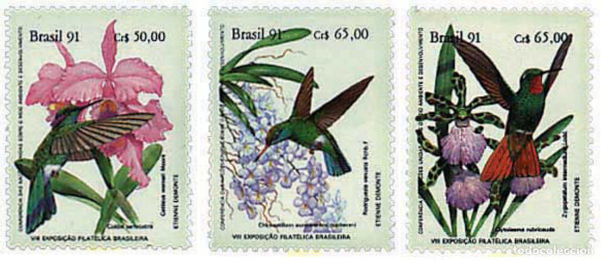 Sellos: 81680 MNH BRASIL 1991 BRAPEX 91.EXPOSICION FILATELICA BRASILE&Ntilde;A