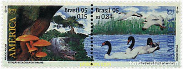 Sellos: 148492 MNH BRASIL 1995 AMERICA-UPAEP 1995 - DEFENSA DEL MEDIO AMBIENTE