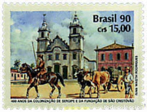 Sellos: 48955 MNH BRASIL 1990 ANIVERSARIO DE LA FUNDACION DE SAN CRISTOBAL.