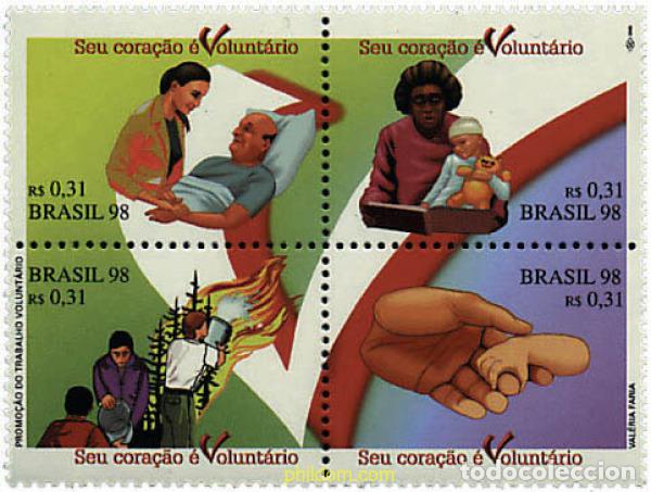 Sellos: 11653 MNH BRASIL 1998 VOLUNTARIOS