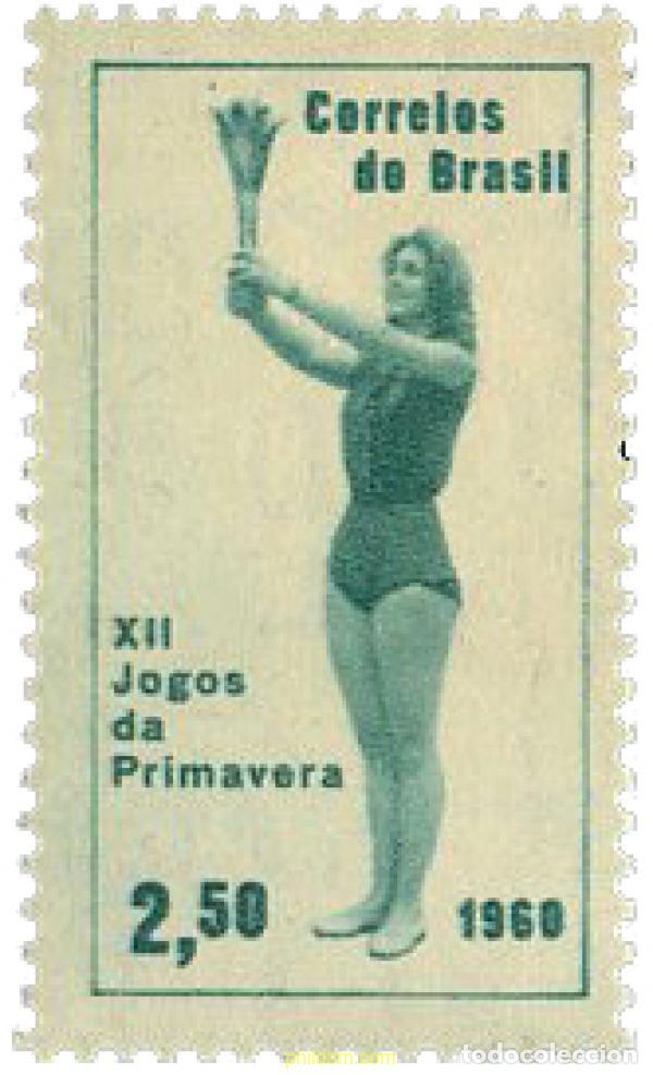 Sellos: 259574 HINGED BRASIL 1960 12 JUEGOS DE PRIMAVERA