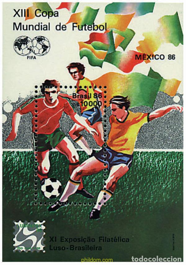 Sellos: 54160 MNH BRASIL 1986 COPA DEL MUNDO DE FUTBOL. MEXICO-86