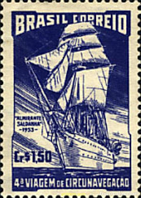 Sellos: 26841 MNH BRASIL 1953 VUELTA AL MUNDO EN VELERO
