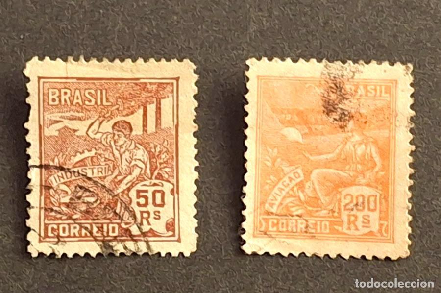 Sellos: 1920, Brasil 2 sellos industria