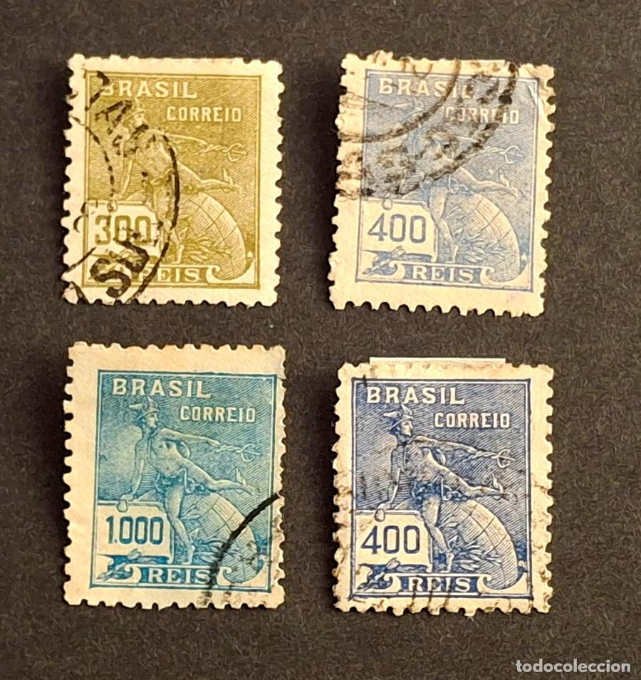 Sellos: 1930, Brasil 4 sellos de la serie Vov&oacute;