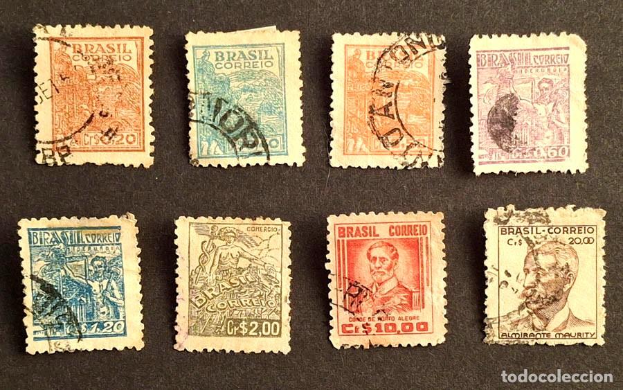 Sellos: 1940-1950, Brasil 8 sellos