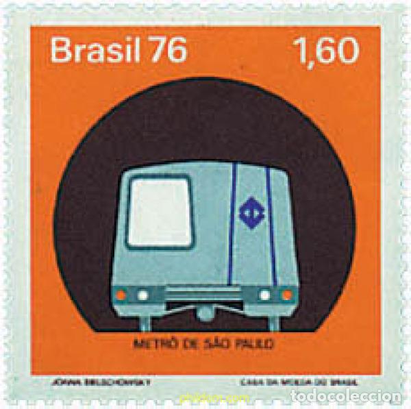 Sellos: 57780 MNH BRASIL 1976 METRO DE SAO PAULO