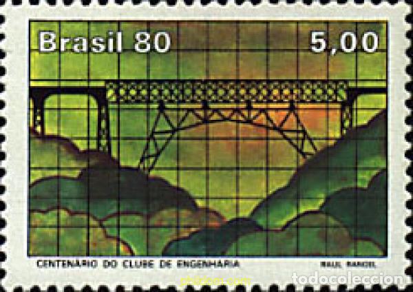 Sellos: 57789 MNH BRASIL 1980 CENTENARIO DEL CLUB DE LOS INGENIEROS