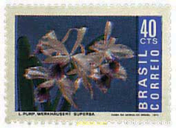 Sellos: 96474 MNH BRASIL 1971 ORQUIDEA - Foto 1