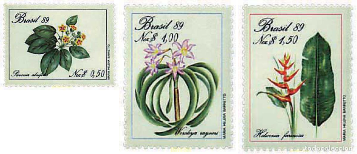 Sellos: 81666 MNH BRASIL 1989 FLORA BRASILE&Ntilde;A