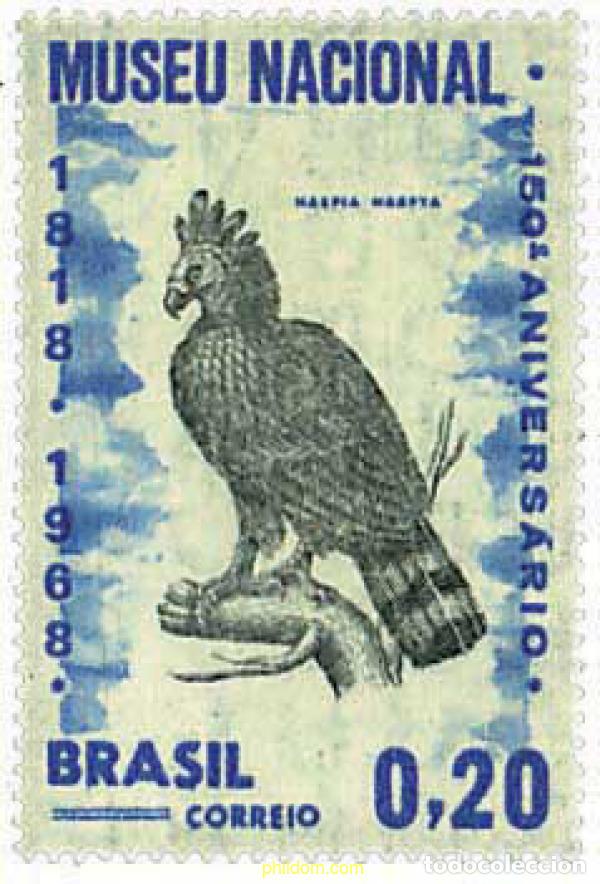 Sellos: 37175 MNH BRASIL 1968 CIENTO CINCUENTA ANIVERSARIO DEL MUSEO NACIONAL DE RIO DE JANEIRO