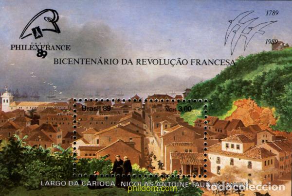 Sellos: 36509 MNH BRASIL 1989 PHILEXFRANCE 89. BICENTENARIO DE LA REVOLUCION FRANCESA