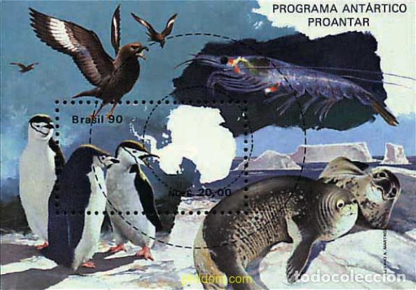 Sellos: 36510 MNH BRASIL 1990 FAUNA ANTARTICA