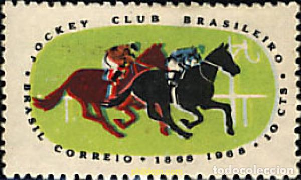 Sellos: 29653 MNH BRASIL 1968 CENTENARIO DEL JOCKEY-CLUB.
