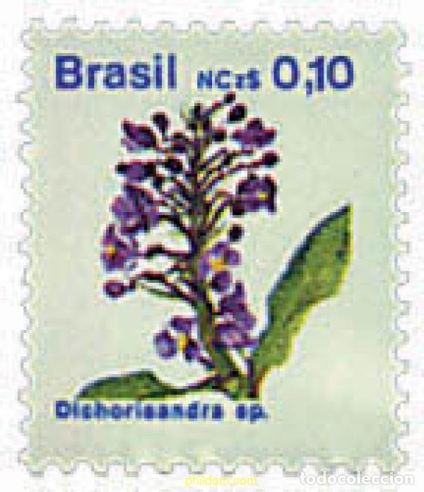 Sellos: 81668 MNH BRASIL 1989 FLORA BRASILE&Ntilde;A