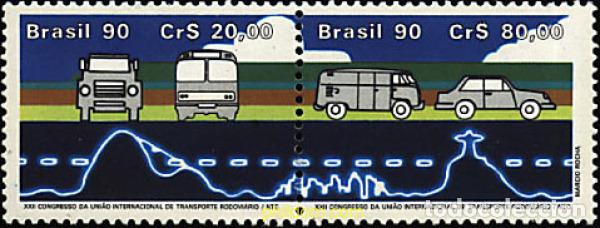 Sellos: 6543 MNH BRASIL 1990 22 CONGRESO MUNDIAL DE LA IRU