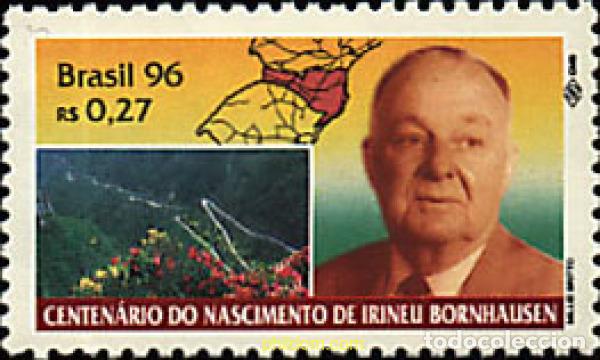 Sellos: 39586 MNH BRASIL 1996 CENTENARIO DE IRINEU BBORNHAUSEN