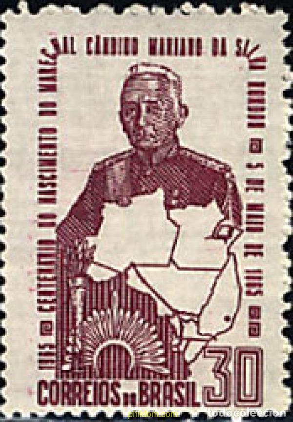 Sellos: 57772 MNH BRASIL 1965 CENTENARIO DEL NACIMIENTO DE MARSHALL RONDON
