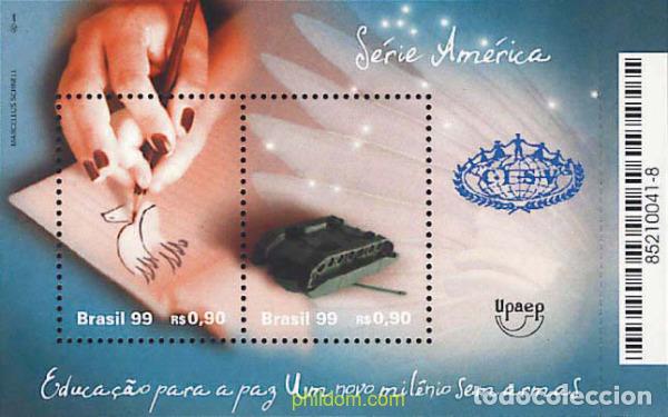 Sellos: 52498 MNH BRASIL 1999 AMERICA-UPAEP 1999 - EL NUEVO MILENIO SIN ARMAS