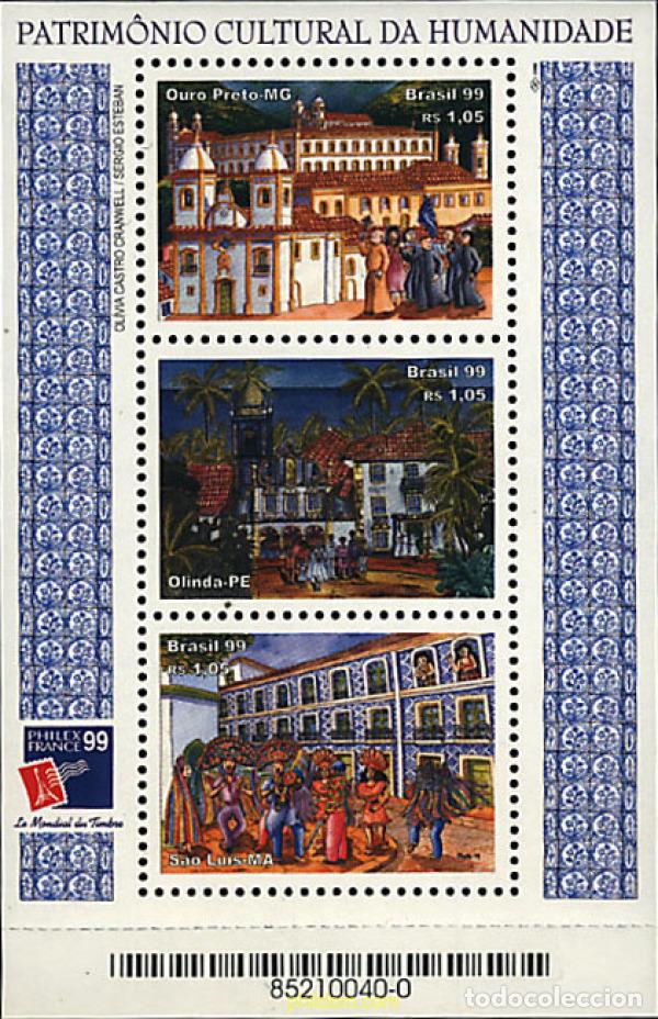 Sellos: 50892 MNH BRASIL 1999 PHILEXFRANCE 99. EXPOSICION FILATELICA INTERNACIONAL