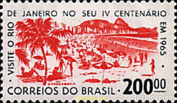 Sellos: 675203 HINGED BRASIL 1964 4 CENTENARIO DE RIO DE JANEIRO