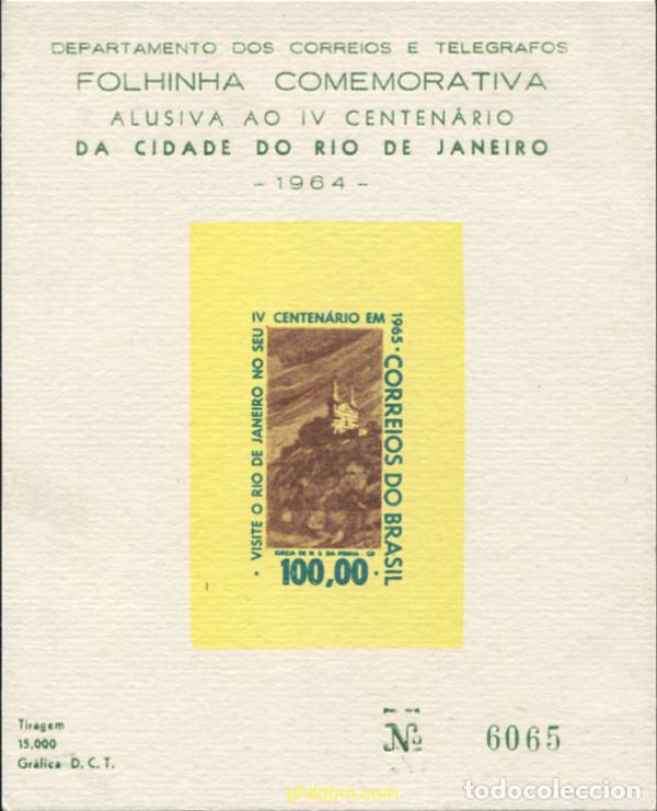 Sellos: 629766 MNH BRASIL 1964 4 CENTENARIO DE RIO DE JANEIRO
