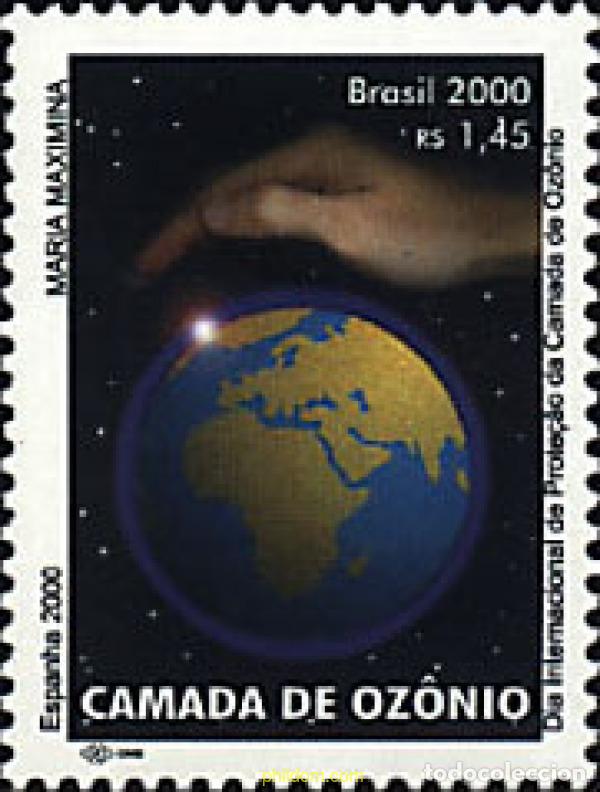 Sellos: 77636 MNH BRASIL 2000 DIA INTERNACIONAL DE PROTECCION DE LA CAPA DE OZONO