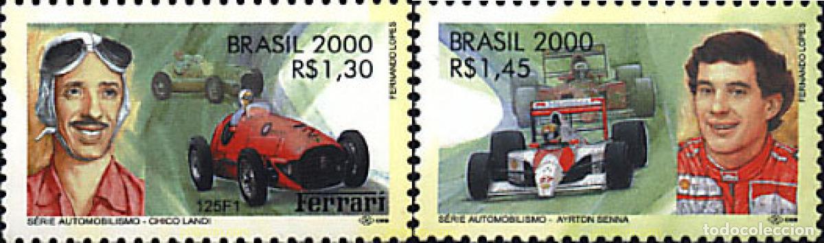 Sellos: 81799 MNH BRASIL 2000 GRANDES CAMPEONES AUTOMIVILISTICOS