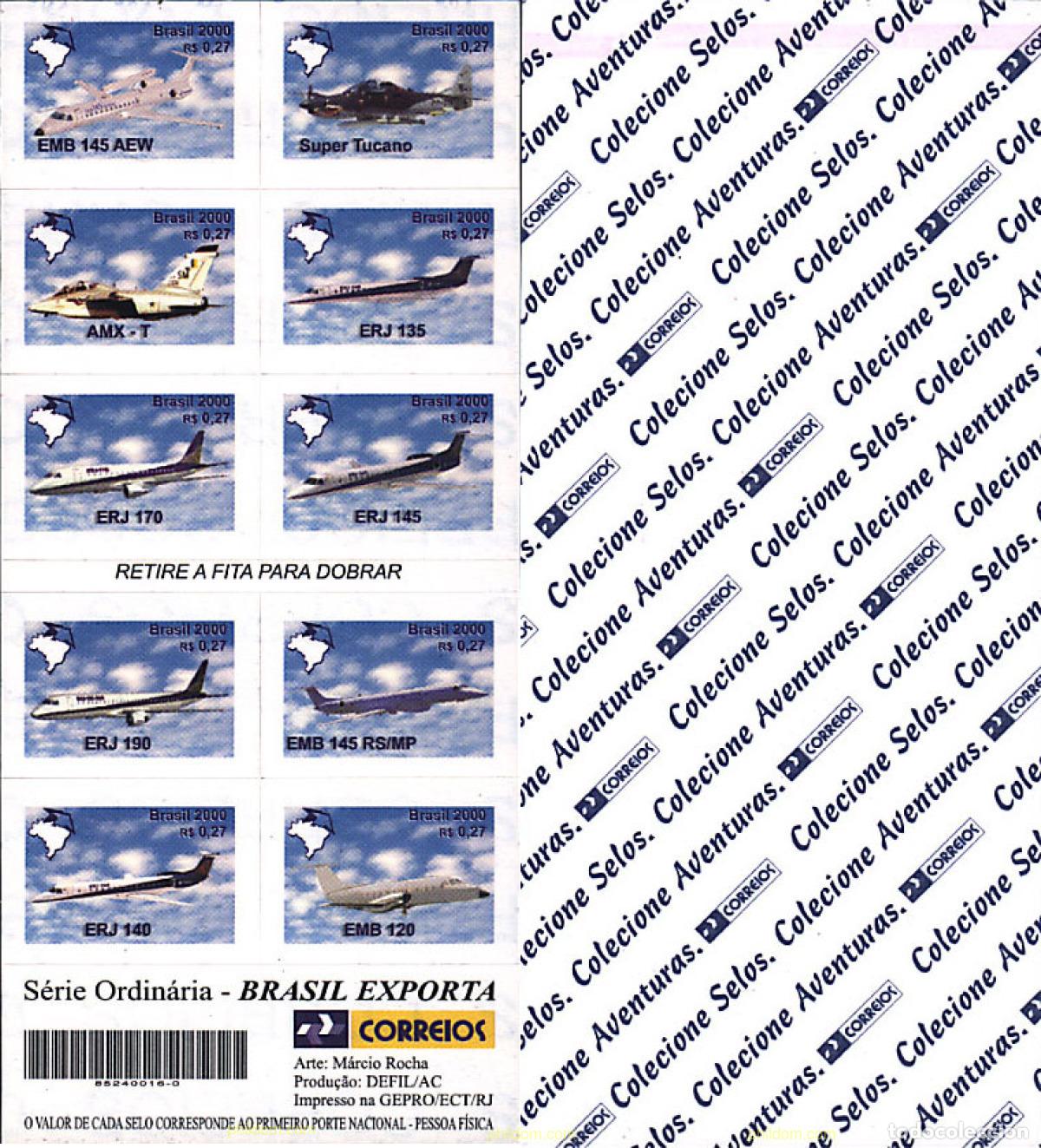 Sellos: 1922 MNH BRASIL 2000 BRASIL EXPORTA