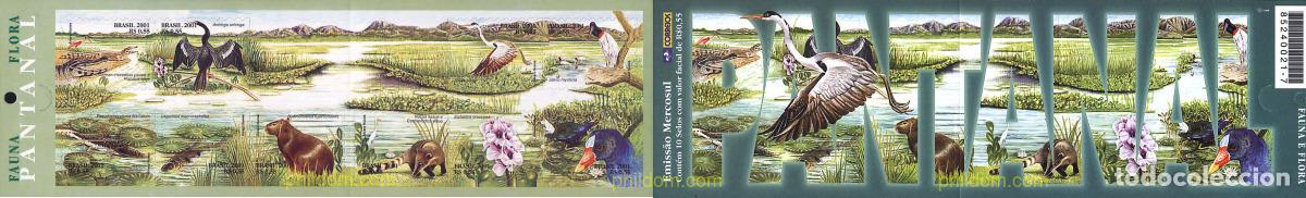 Sellos: 287261 MNH BRASIL 2001 FAUNA Y FLORA DEL PANTANAL