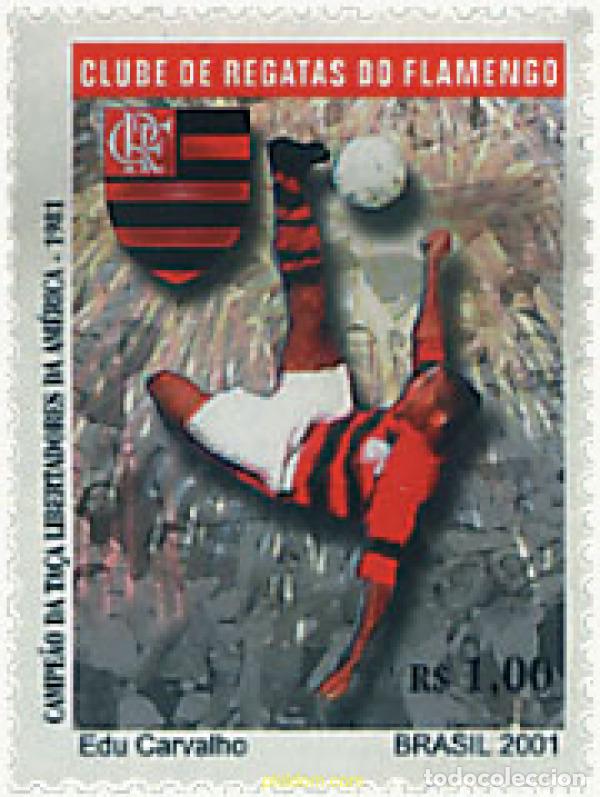 Sellos: 87112 MNH BRASIL 2001 CLUBE DE REGATAS DO FLAMENGO