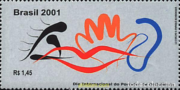 Sellos: 88525 MNH BRASIL 2001 DIA MUNDIAL DE LAS PERSONAS DISCAPACITADAS