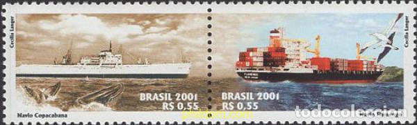 Sellos: 4486 MNH BRASIL 2001 LA MARINA MERCANTE DE HOY Y DEL AYER