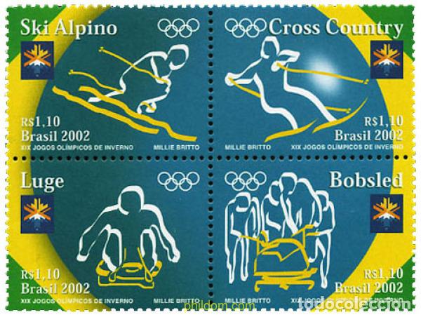 Sellos: 100316 MNH BRASIL 2002 19 JUEGOS OLIMPICOS INVIERNO. SALT LAKE CITY 2002